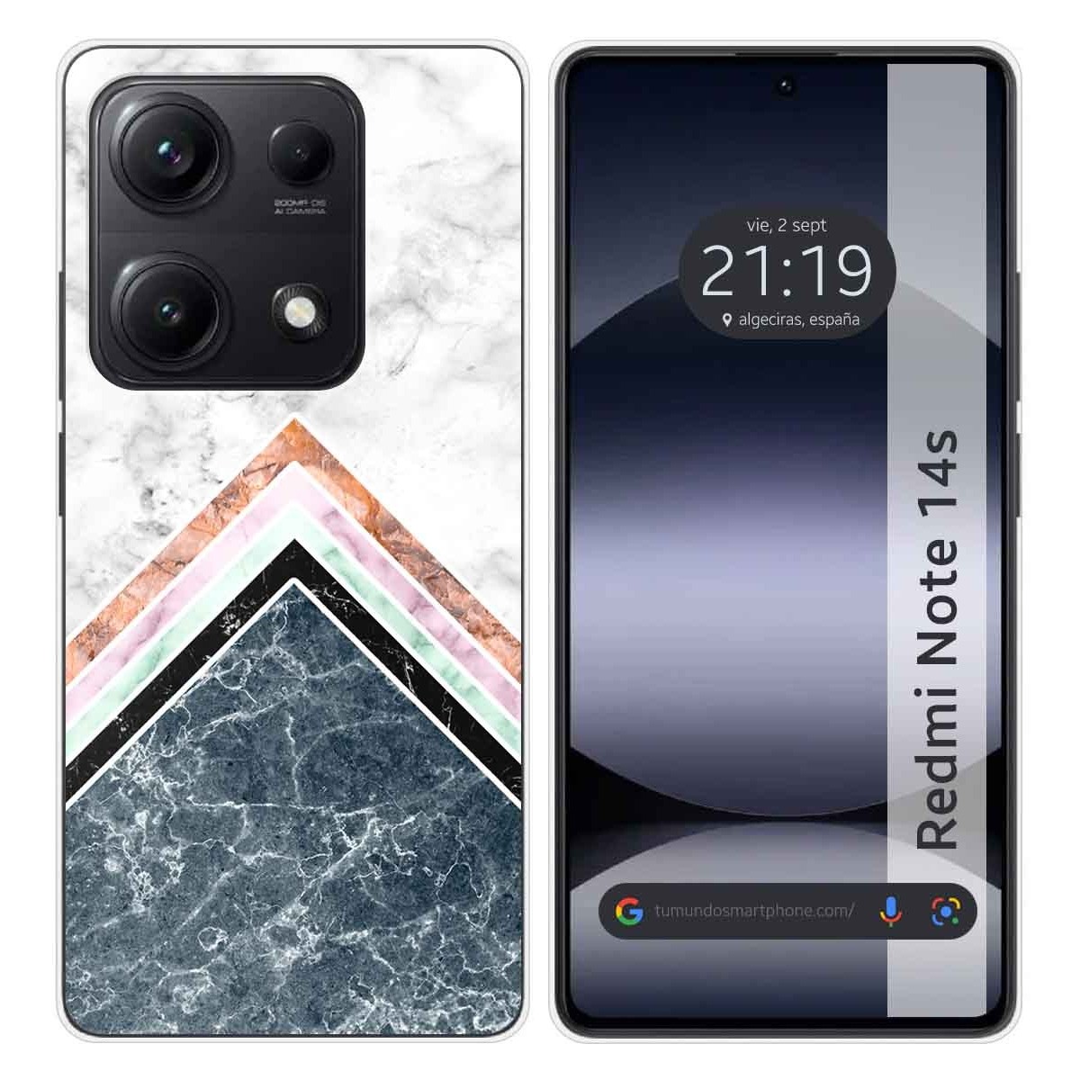 Funda Silicona para Xiaomi Redmi Note 14S diseño Mármol 05 Dibujos