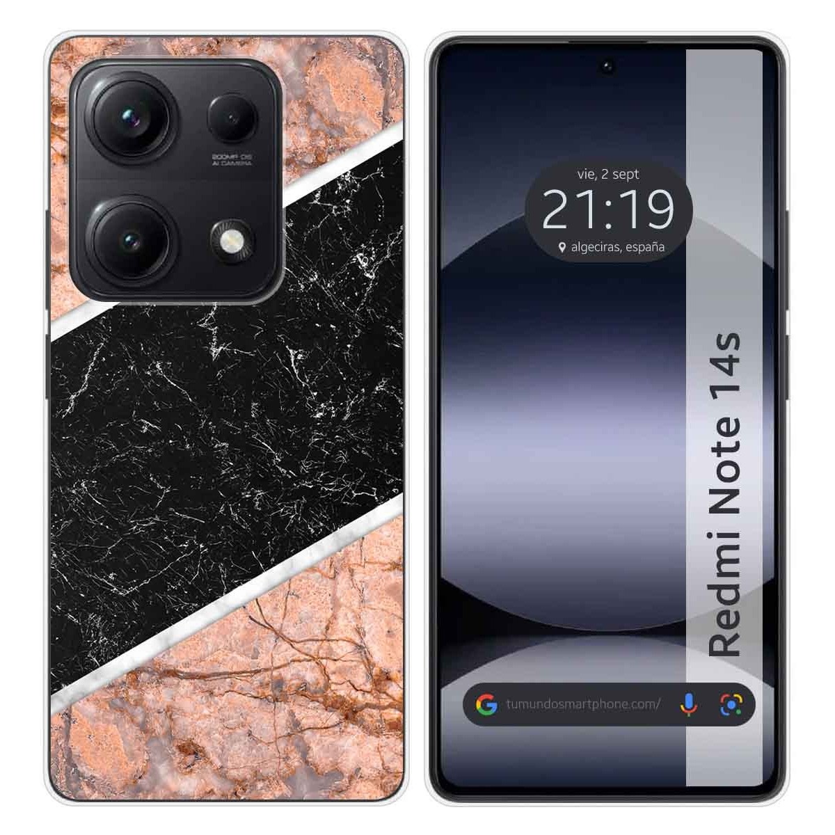 Funda Silicona para Xiaomi Redmi Note 14S diseño Mármol 07 Dibujos
