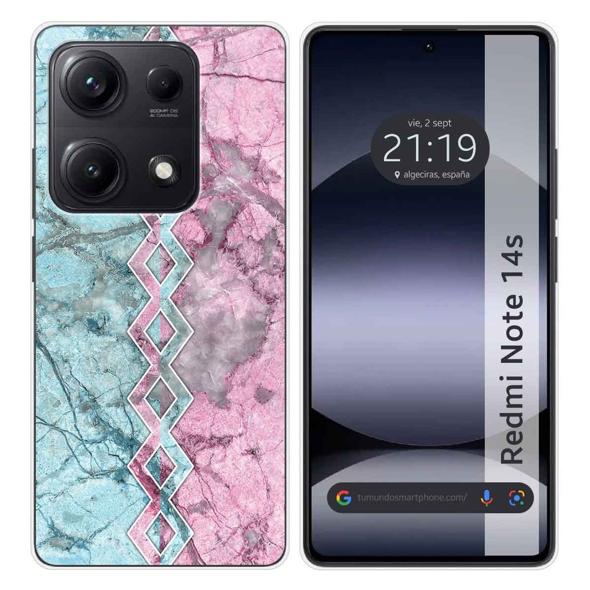 Funda Silicona para Xiaomi Redmi Note 14S diseño Mármol 08 Dibujos