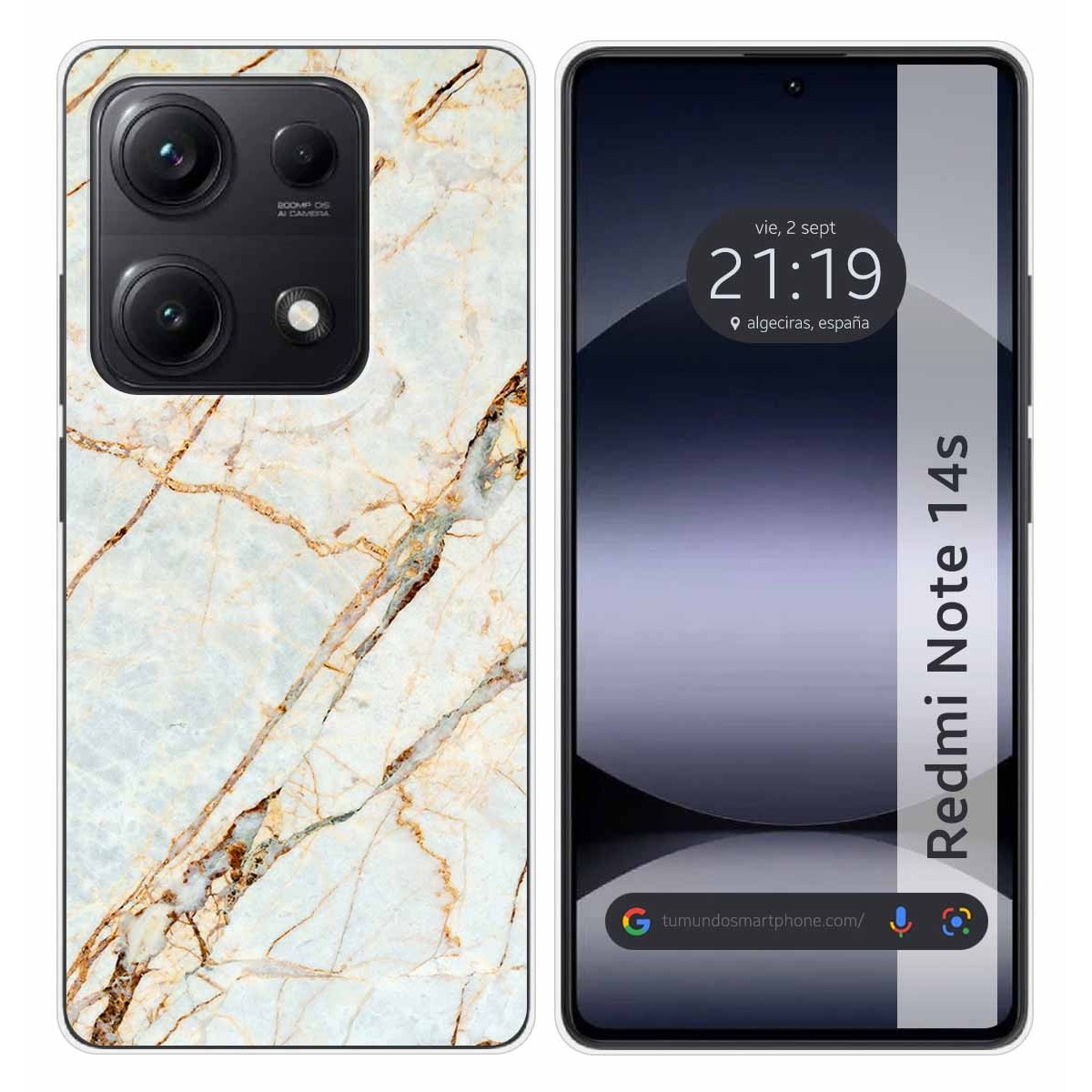 Funda Silicona para Xiaomi Redmi Note 14S diseño Mármol 13 Dibujos