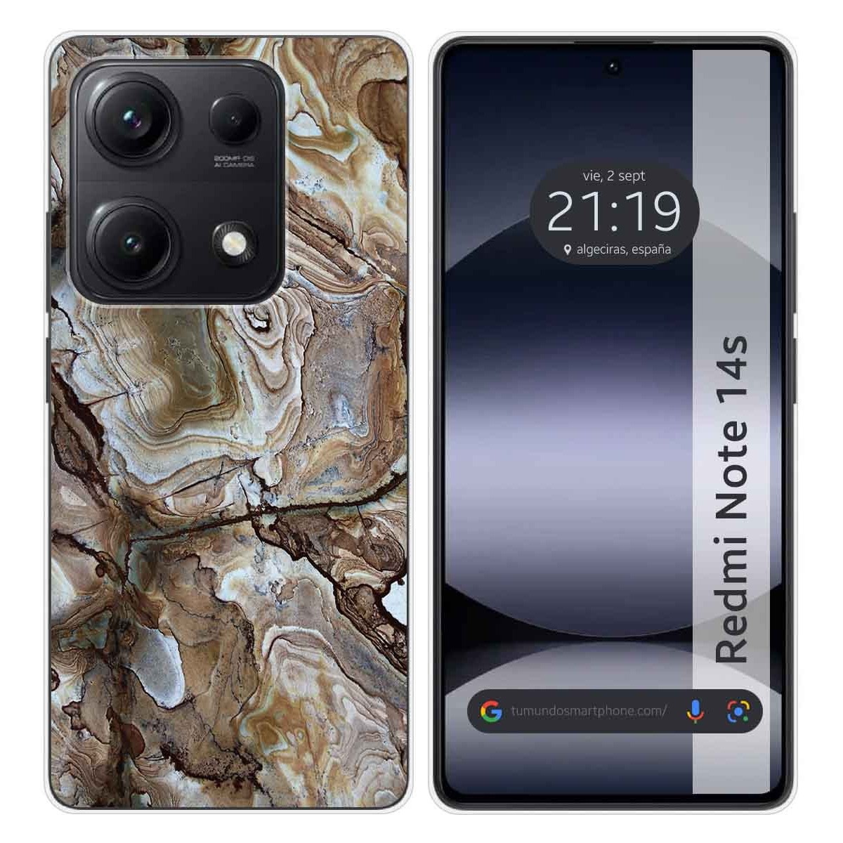 Funda Silicona para Xiaomi Redmi Note 14S diseño Mármol 14 Dibujos