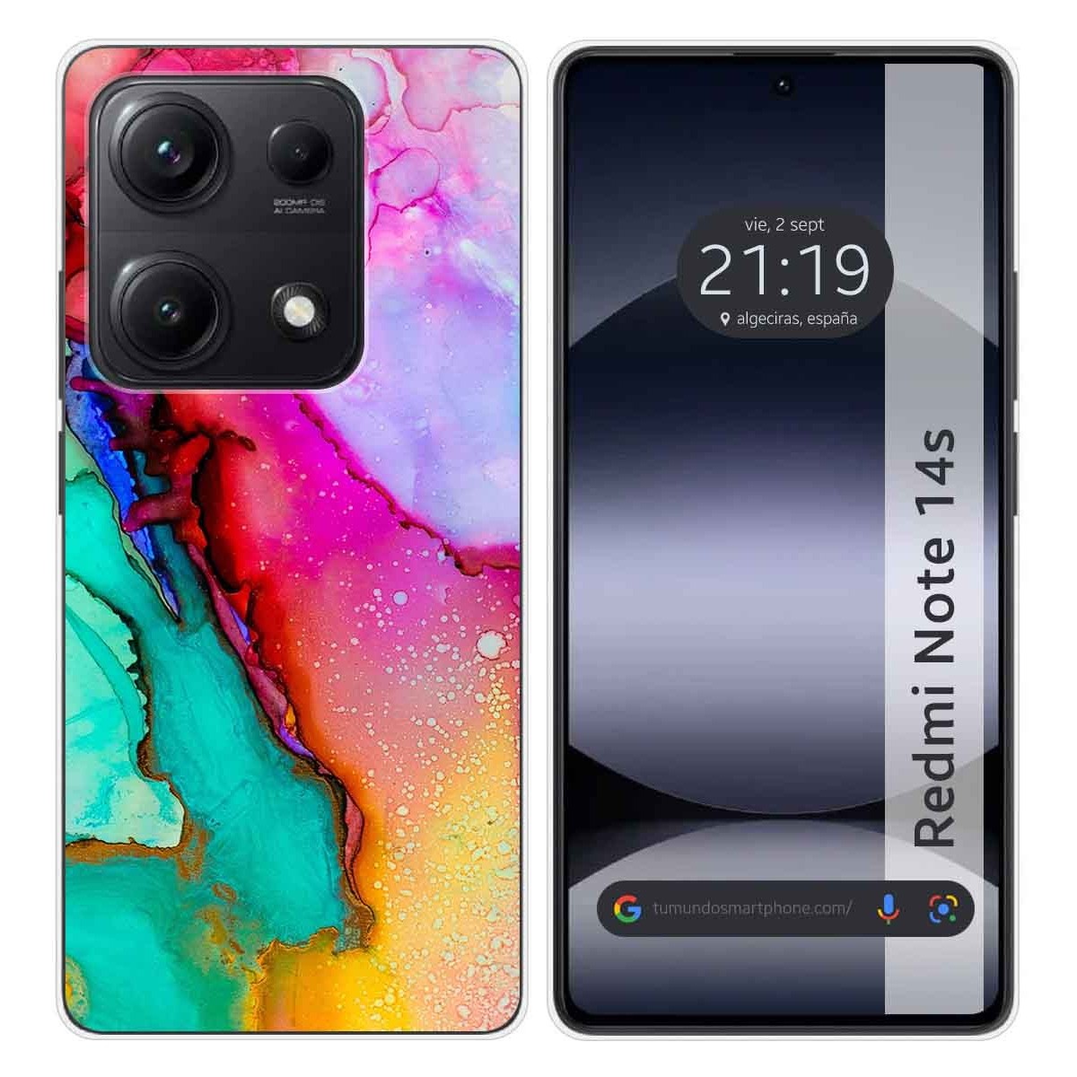 Funda Silicona para Xiaomi Redmi Note 14S diseño Mármol 15 Dibujos