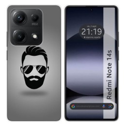 Funda Silicona para Xiaomi Redmi Note 14S diseño Barba Dibujos