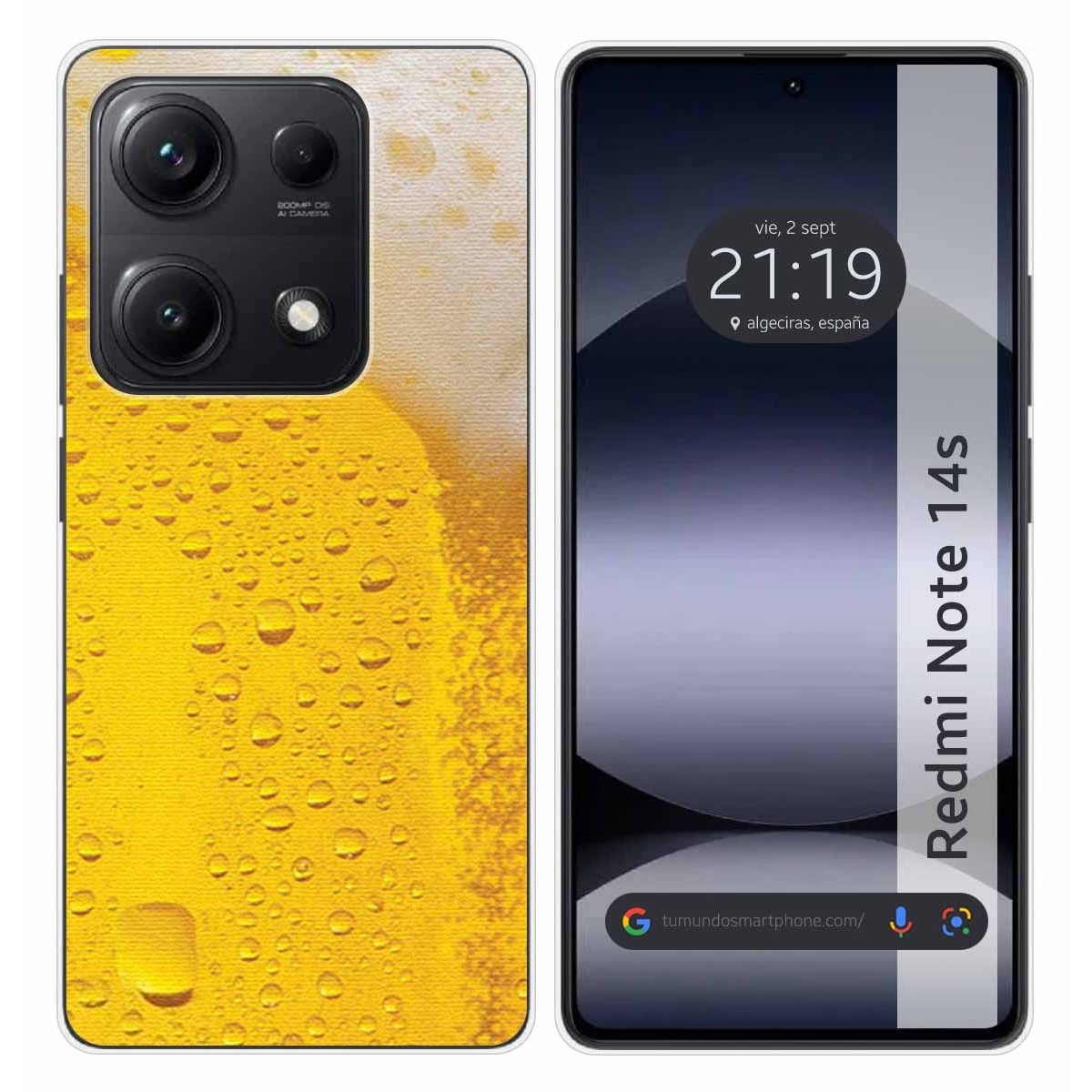 Funda Silicona para Xiaomi Redmi Note 14S diseño Cerveza Dibujos