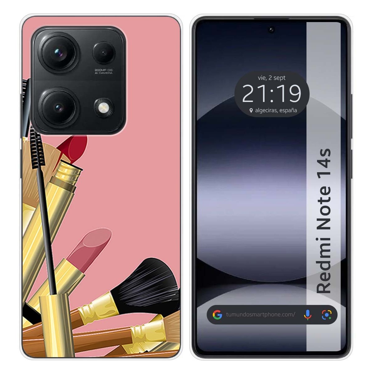 Funda Silicona para Xiaomi Redmi Note 14S diseño Brochas Dibujos