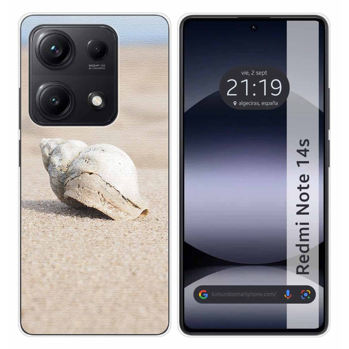 Funda Silicona para Xiaomi Redmi Note 14S diseño Concha Dibujos