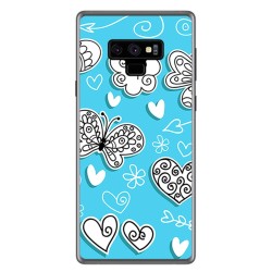 Funda Gel Tpu para Samsung Galaxy Note 9 Diseño Mariposas Dibujos