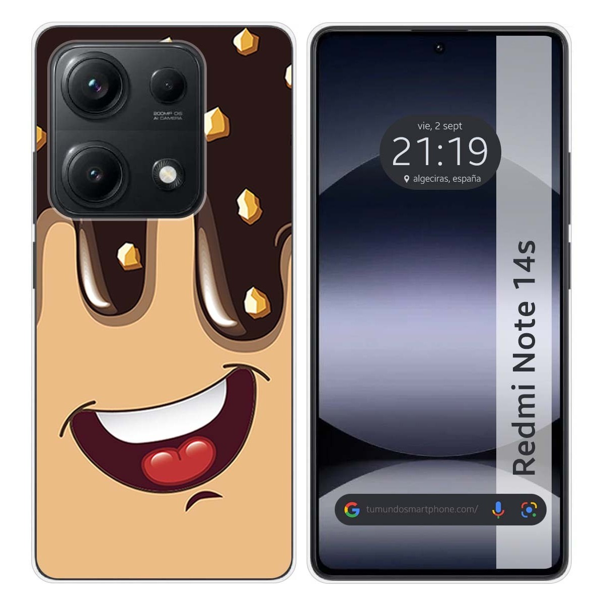 Funda Silicona para Xiaomi Redmi Note 14S diseño Helado Chocolate Dibujos