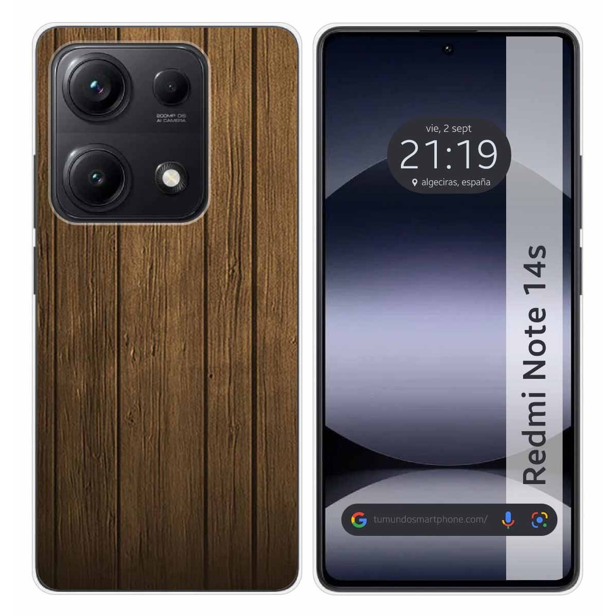 Funda Silicona para Xiaomi Redmi Note 14S diseño Madera Dibujos