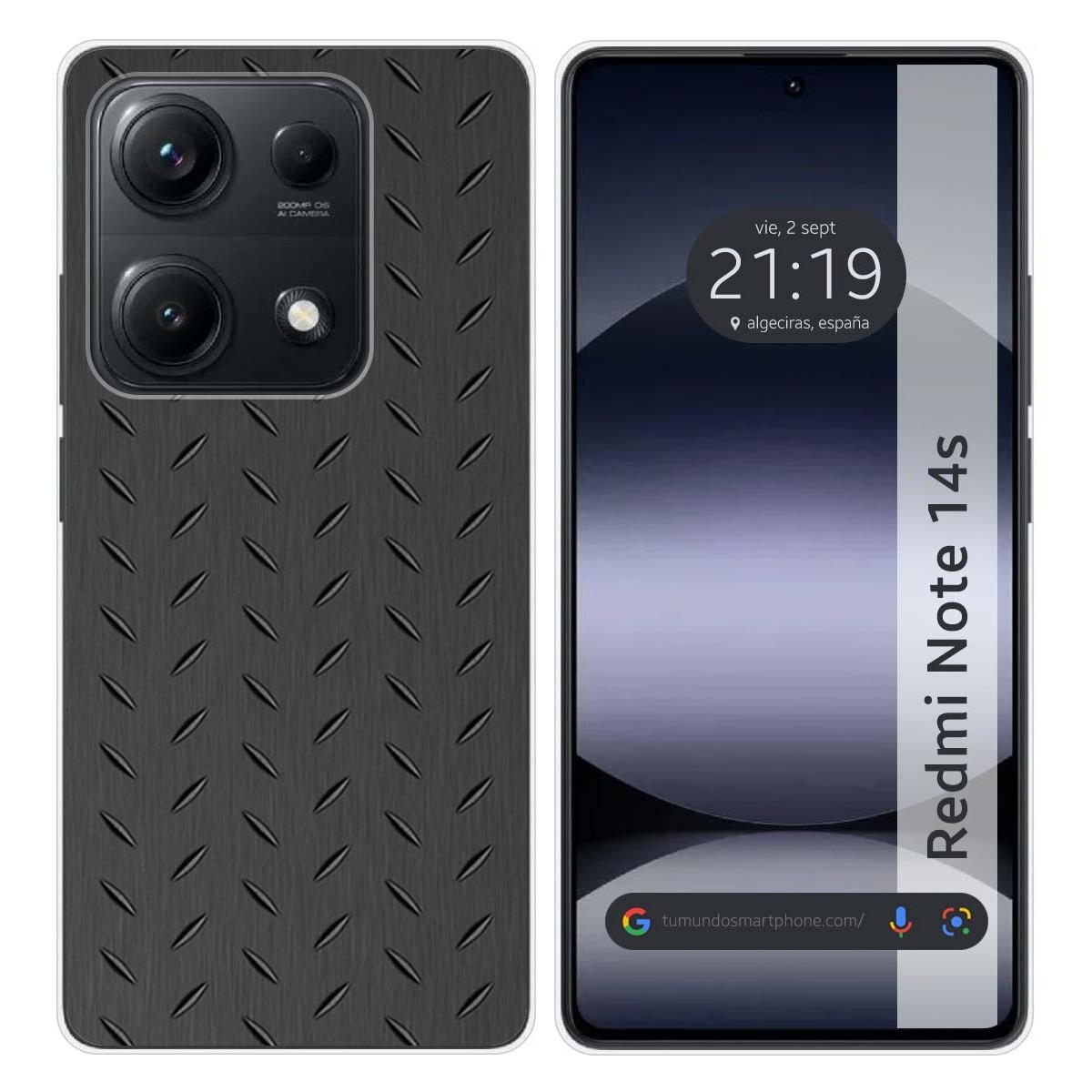 Funda Silicona para Xiaomi Redmi Note 14S diseño Metal Dibujos