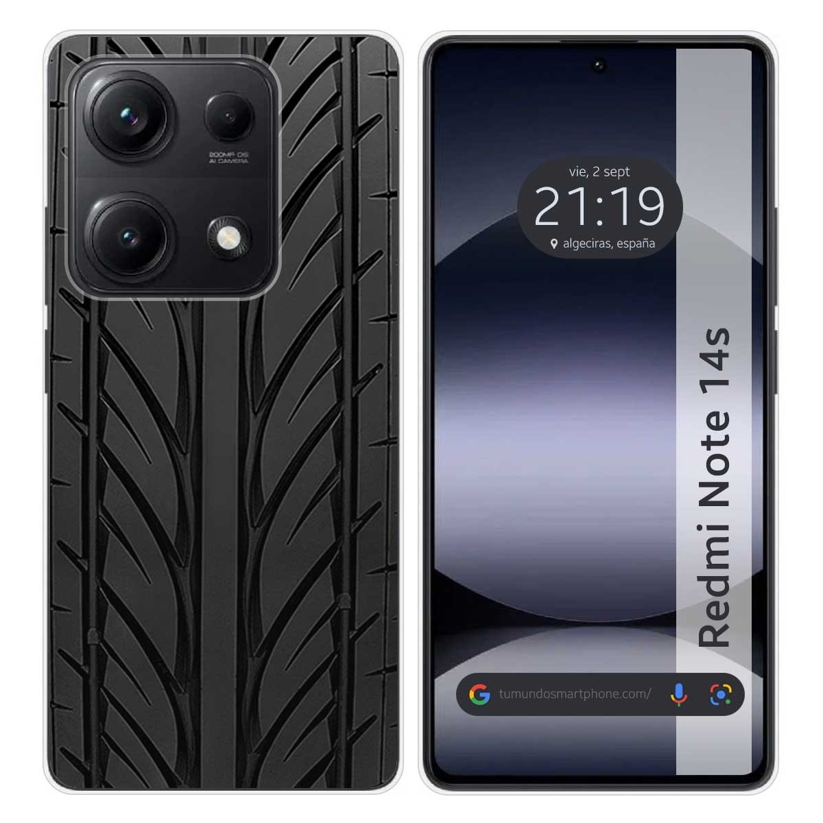 Funda Silicona para Xiaomi Redmi Note 14S diseño Neumatico Dibujos