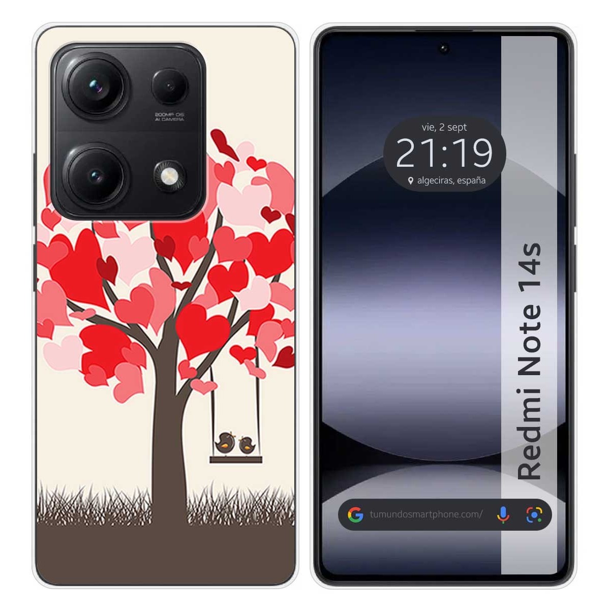 Funda Silicona para Xiaomi Redmi Note 14S diseño Pajaritos Dibujos