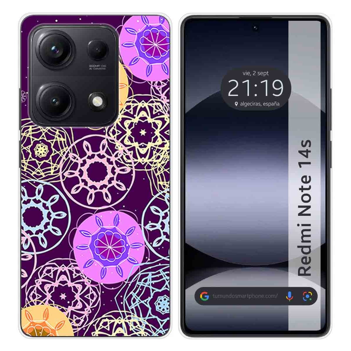 Funda Silicona para Xiaomi Redmi Note 14S diseño Radial Dibujos