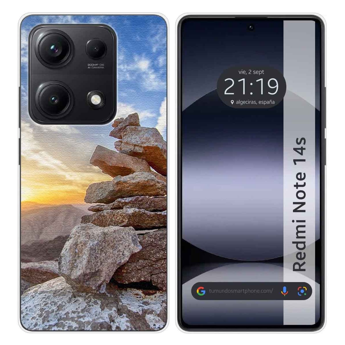 Funda Silicona para Xiaomi Redmi Note 14S diseño Sunset Dibujos