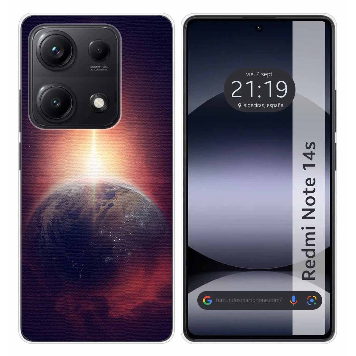 Funda Silicona para Xiaomi Redmi Note 14S diseño Tierra Dibujos