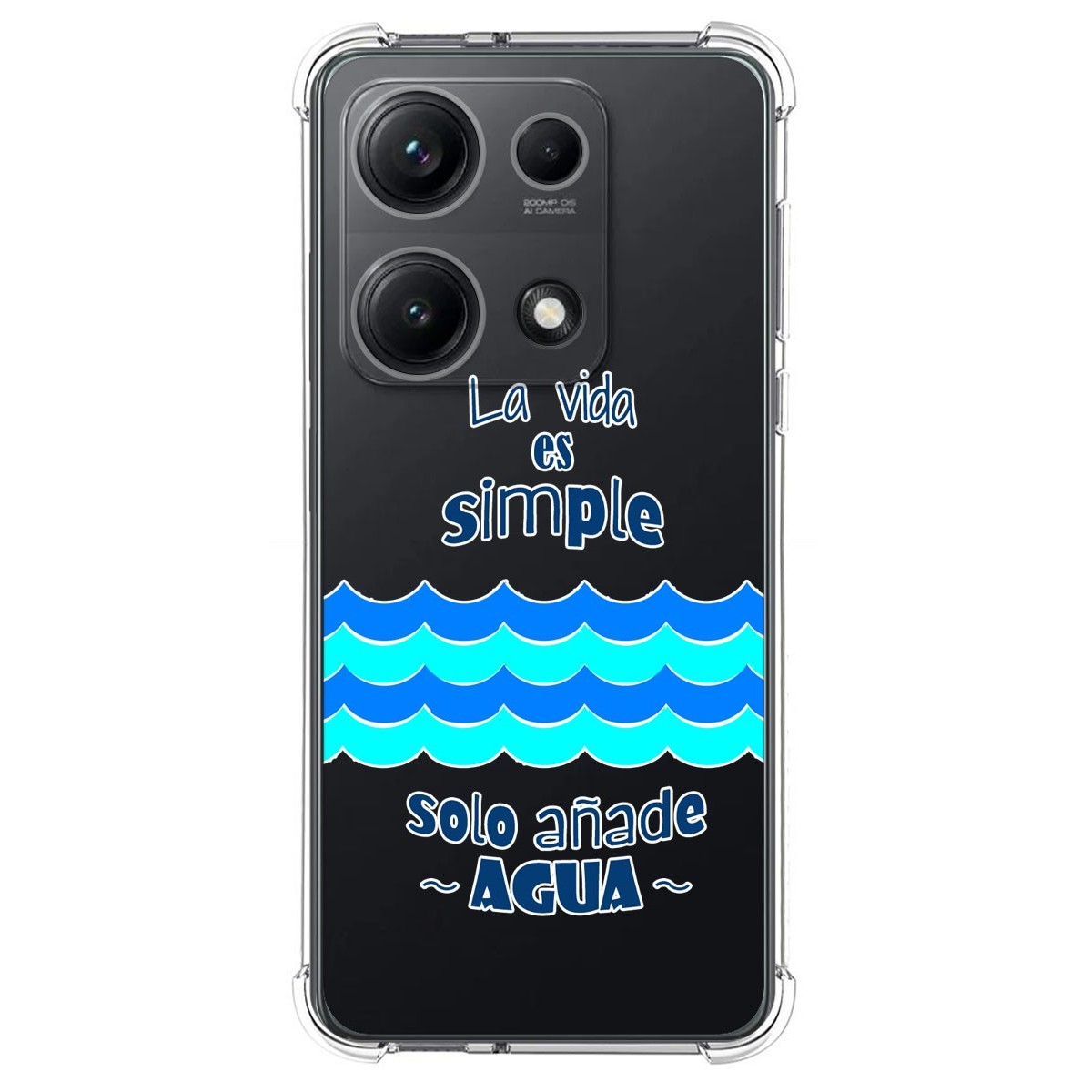 Funda Silicona Antigolpes para Xiaomi Redmi Note 14S diseño Agua Dibujos