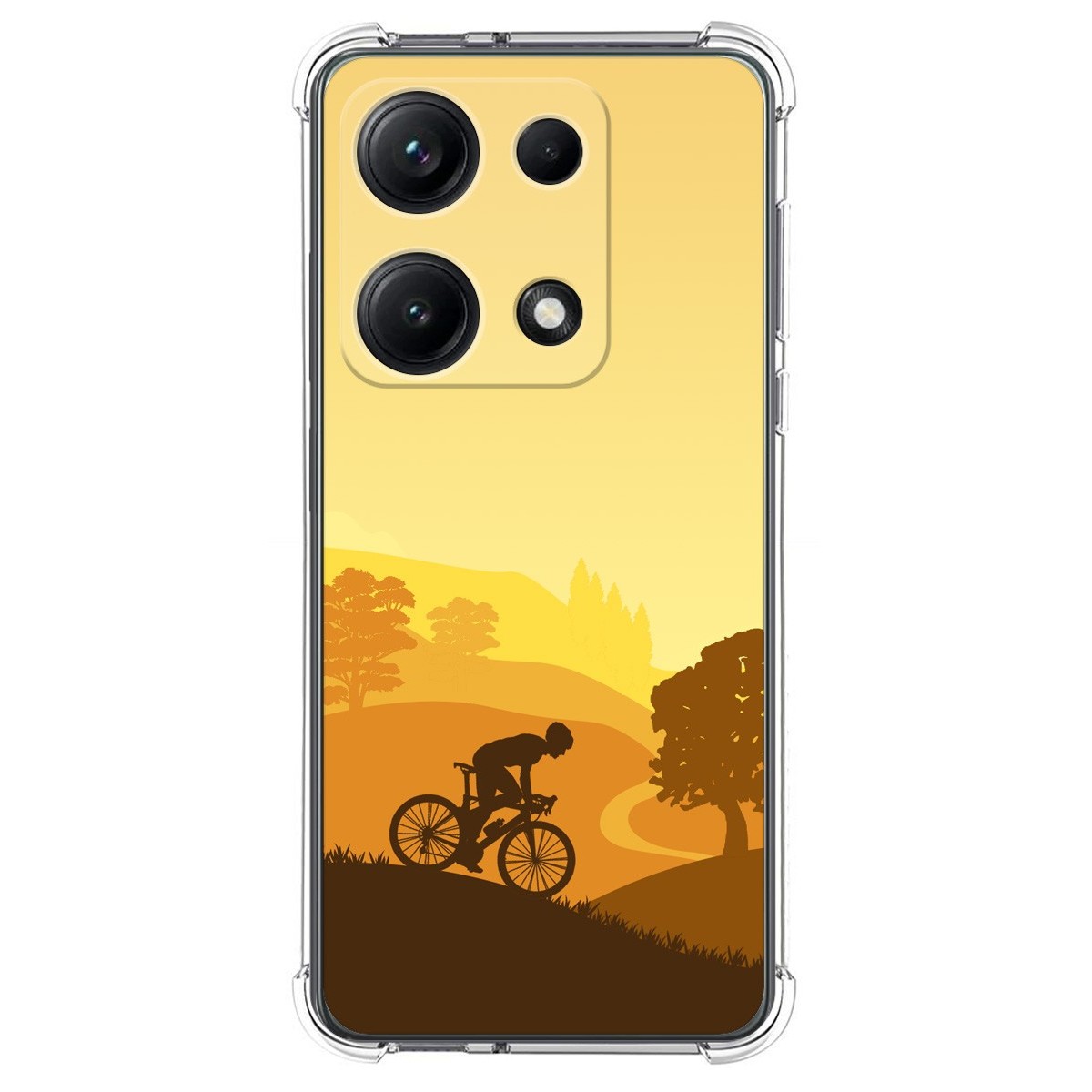 Funda Silicona Antigolpes para Xiaomi Redmi Note 14S diseño Ciclista Dibujos