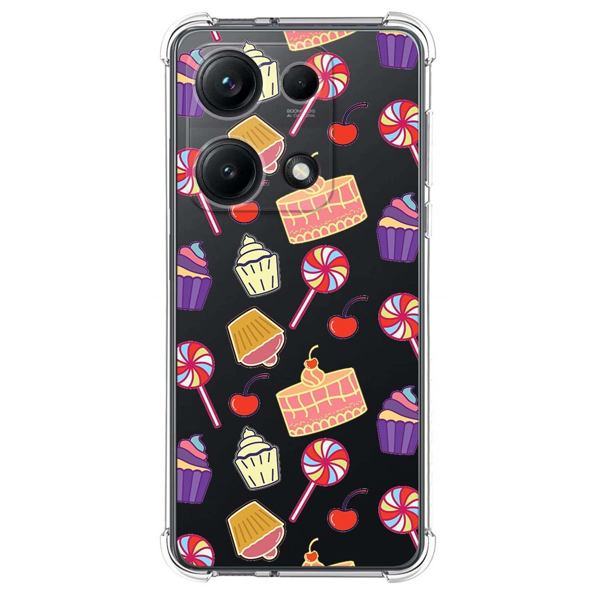 Funda Silicona Antigolpes para Xiaomi Redmi Note 14S diseño Dulces 01 Dibujos