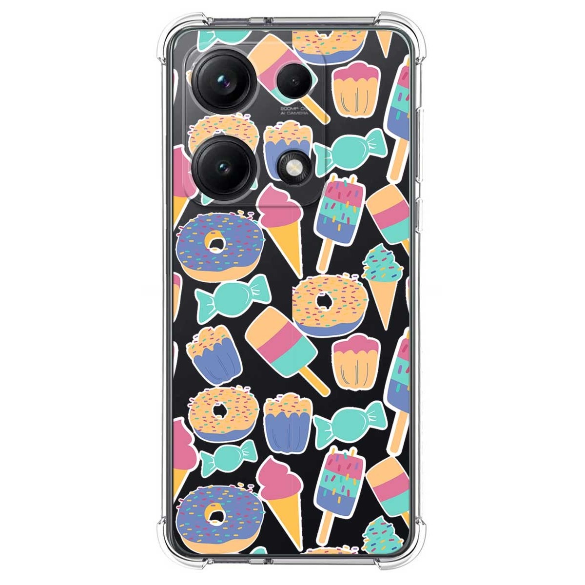 Funda Silicona Antigolpes para Xiaomi Redmi Note 14S diseño Dulces 02 Dibujos