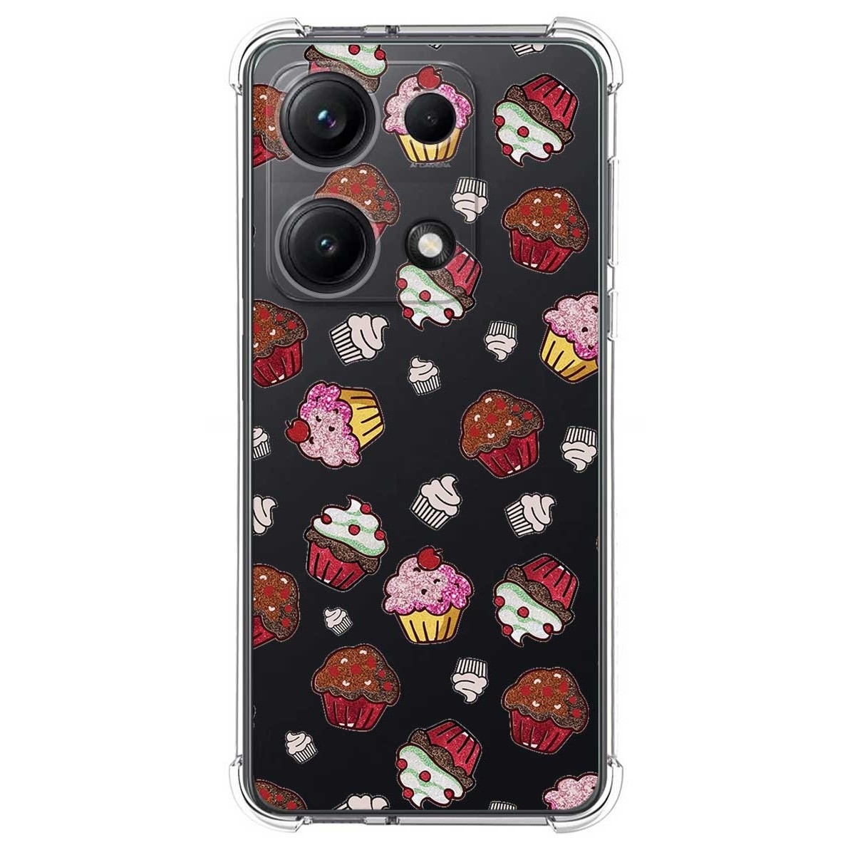 Funda Silicona Antigolpes para Xiaomi Redmi Note 14S diseño Muffins Dibujos