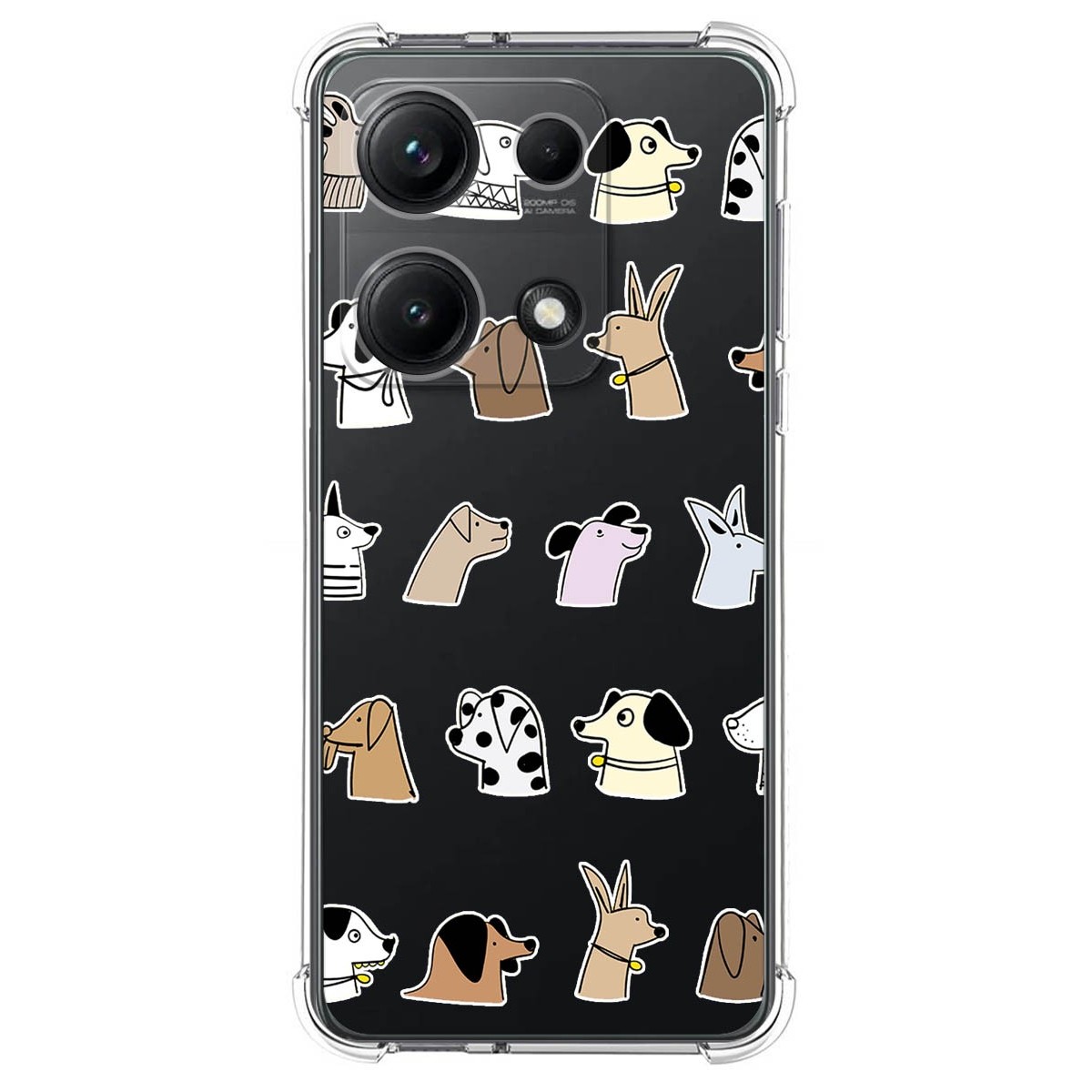 Funda Silicona Antigolpes para Xiaomi Redmi Note 14S diseño Perros Dibujos
