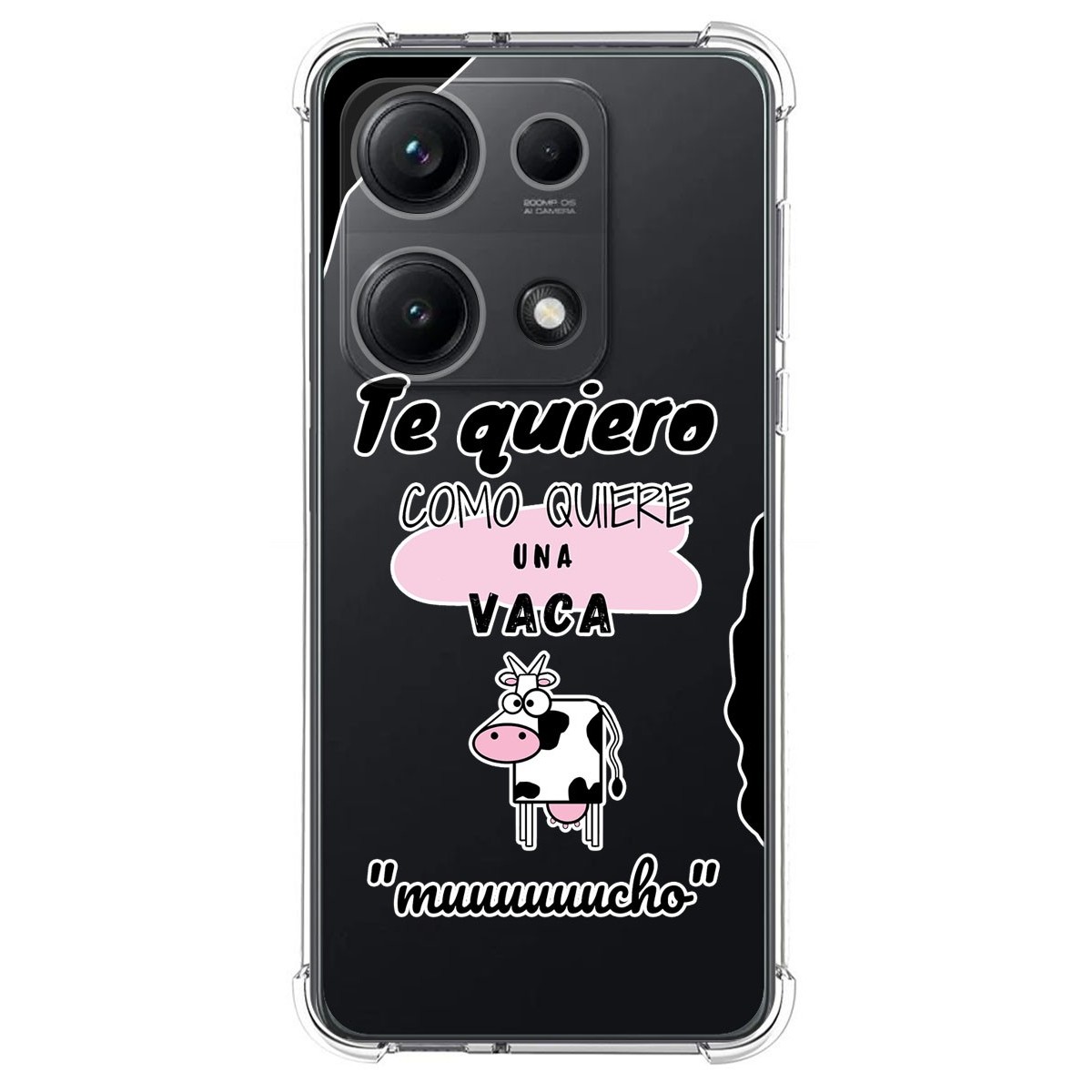 Funda Silicona Antigolpes para Xiaomi Redmi Note 14S diseño Vaca Dibujos