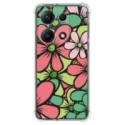 Funda Silicona Antigolpes para Xiaomi Redmi Note 14S diseño Flores 02 Dibujos