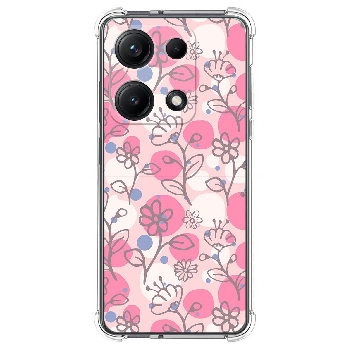 Funda Silicona Antigolpes para Xiaomi Redmi Note 14S diseño Flores 07 Dibujos
