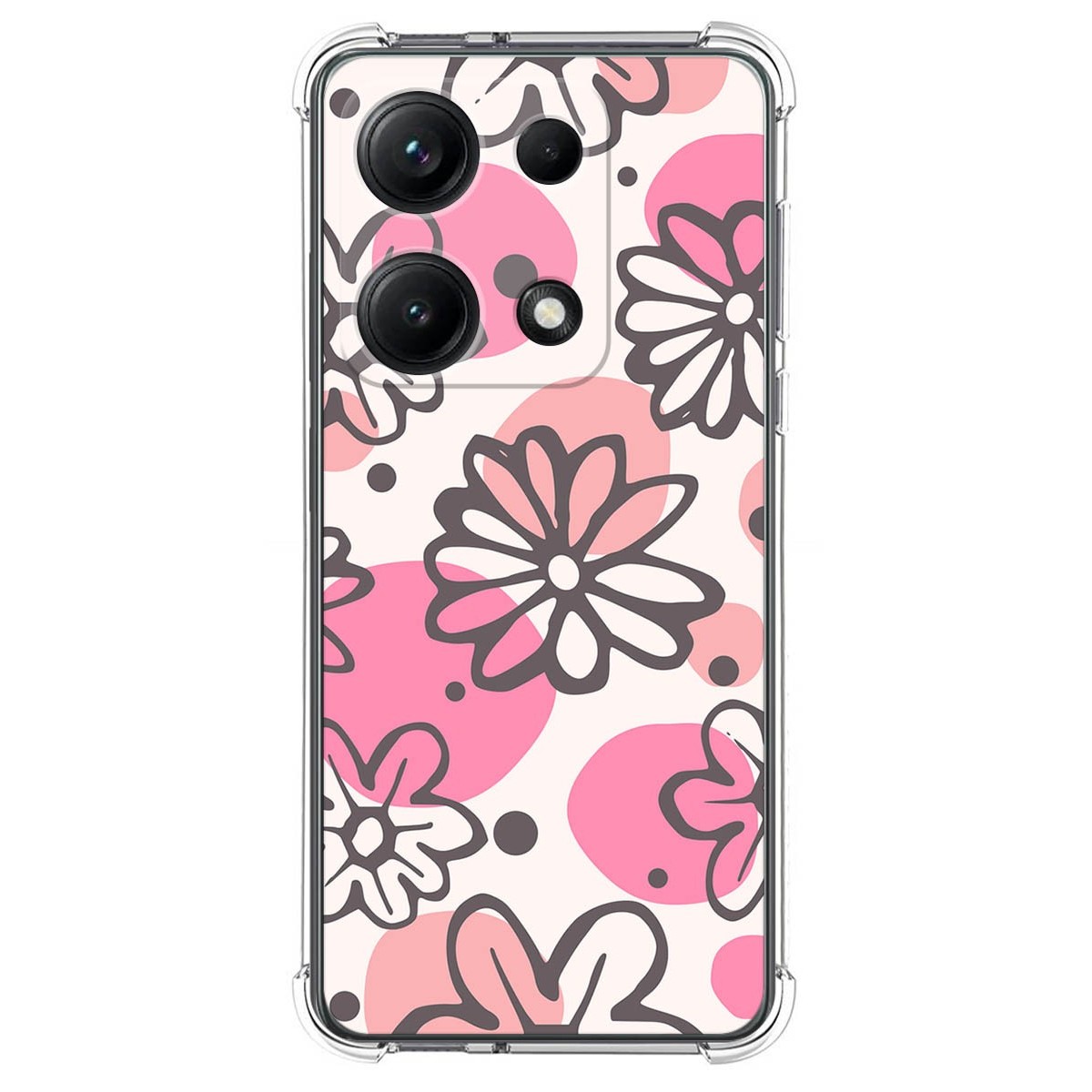 Funda Silicona Antigolpes para Xiaomi Redmi Note 14S diseño Flores 09 Dibujos