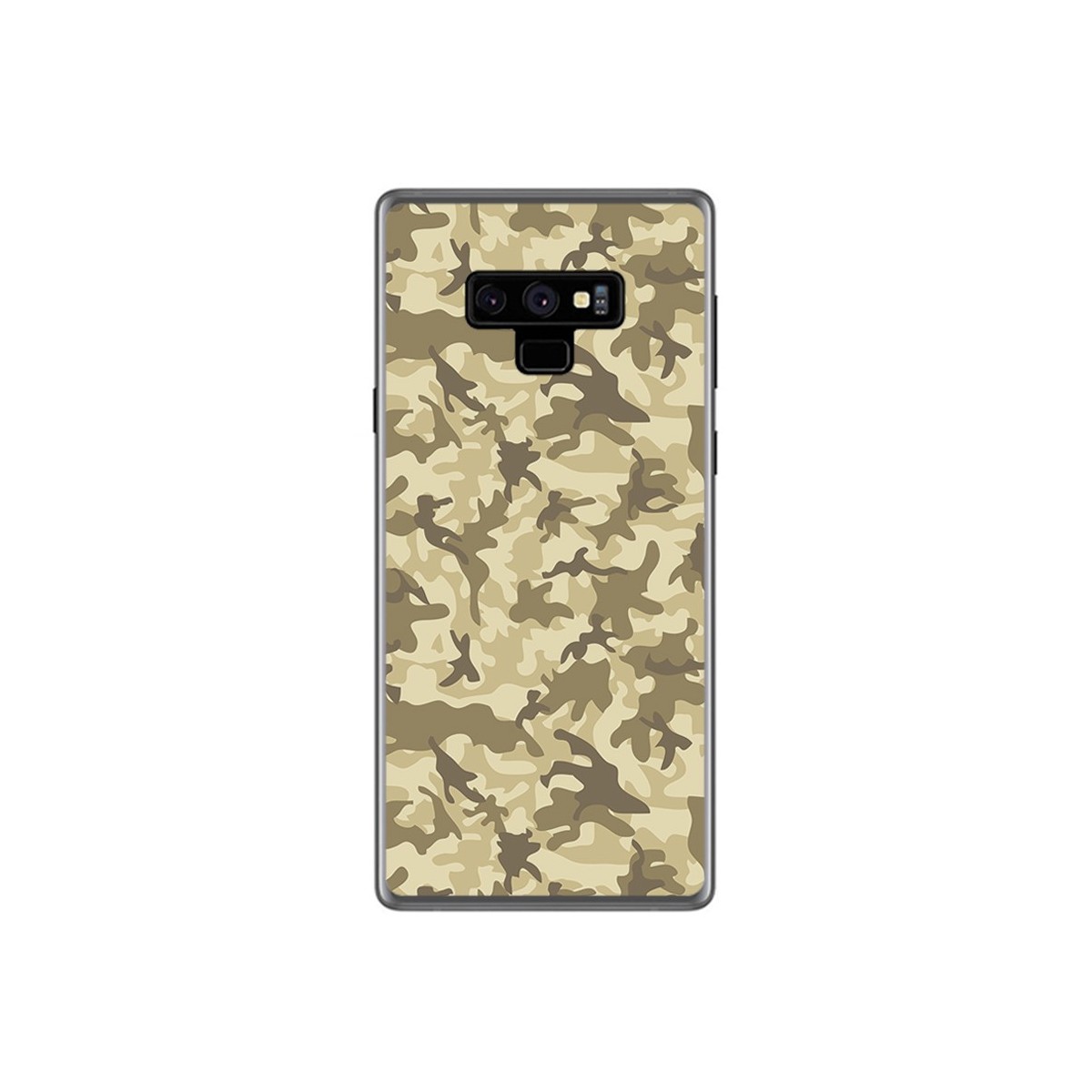 Funda Gel Tpu para Samsung Galaxy Note 9 Diseño Sand Camuflaje Dibujos