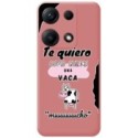 Funda Silicona Líquida Rosa para Xiaomi Redmi Note 14S diseño Vaca Dibujos