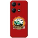 Funda Silicona Líquida Roja para Xiaomi Redmi Note 14S diseño Adventure Dibujos