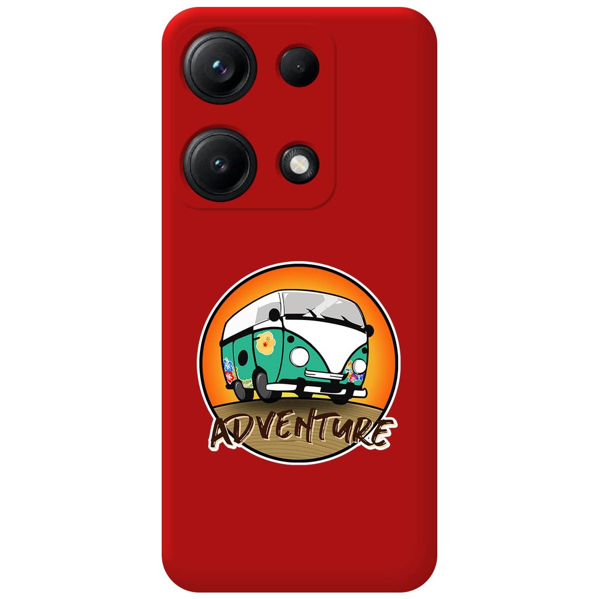 Funda Silicona Líquida Roja para Xiaomi Redmi Note 14S diseño Adventure Dibujos