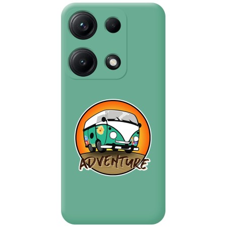 Funda Silicona Líquida Verde para Xiaomi Redmi Note 14S diseño Adventure Dibujos