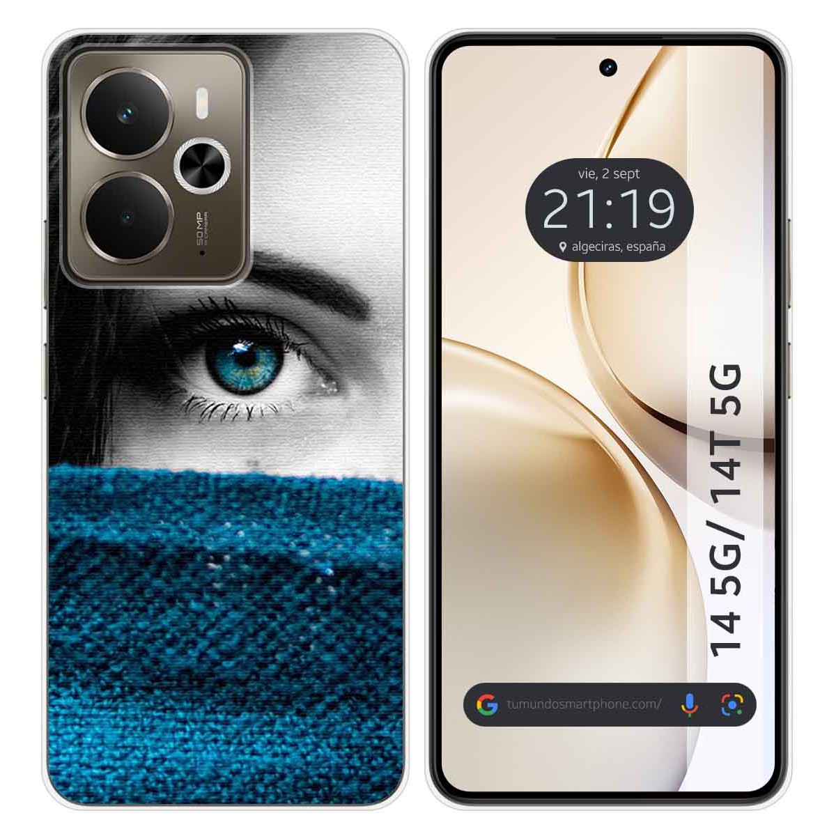 Funda Silicona para Realme 14 5G / 14T 5G diseño Ojo Dibujos