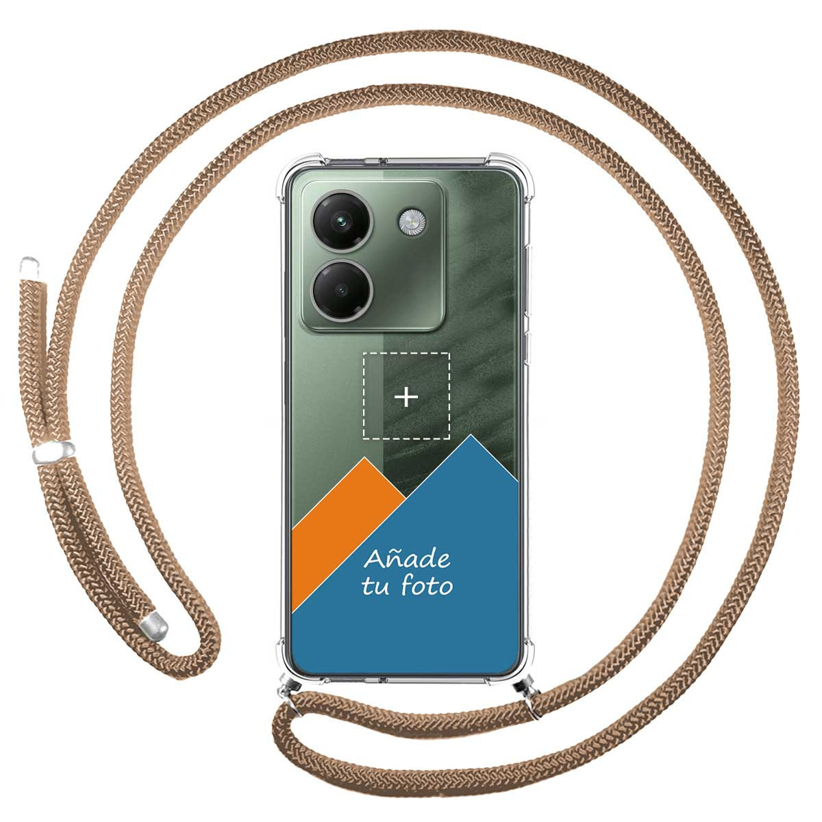 Personaliza tu Funda Colgante Transparente para Xiaomi Poco M7 Pro 5G con Cordon Camel Dibujo Personalizada