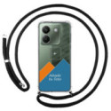 Personaliza tu Funda Colgante Transparente para Xiaomi Poco M7 Pro 5G con Cordon Negro Dibujo Personalizada