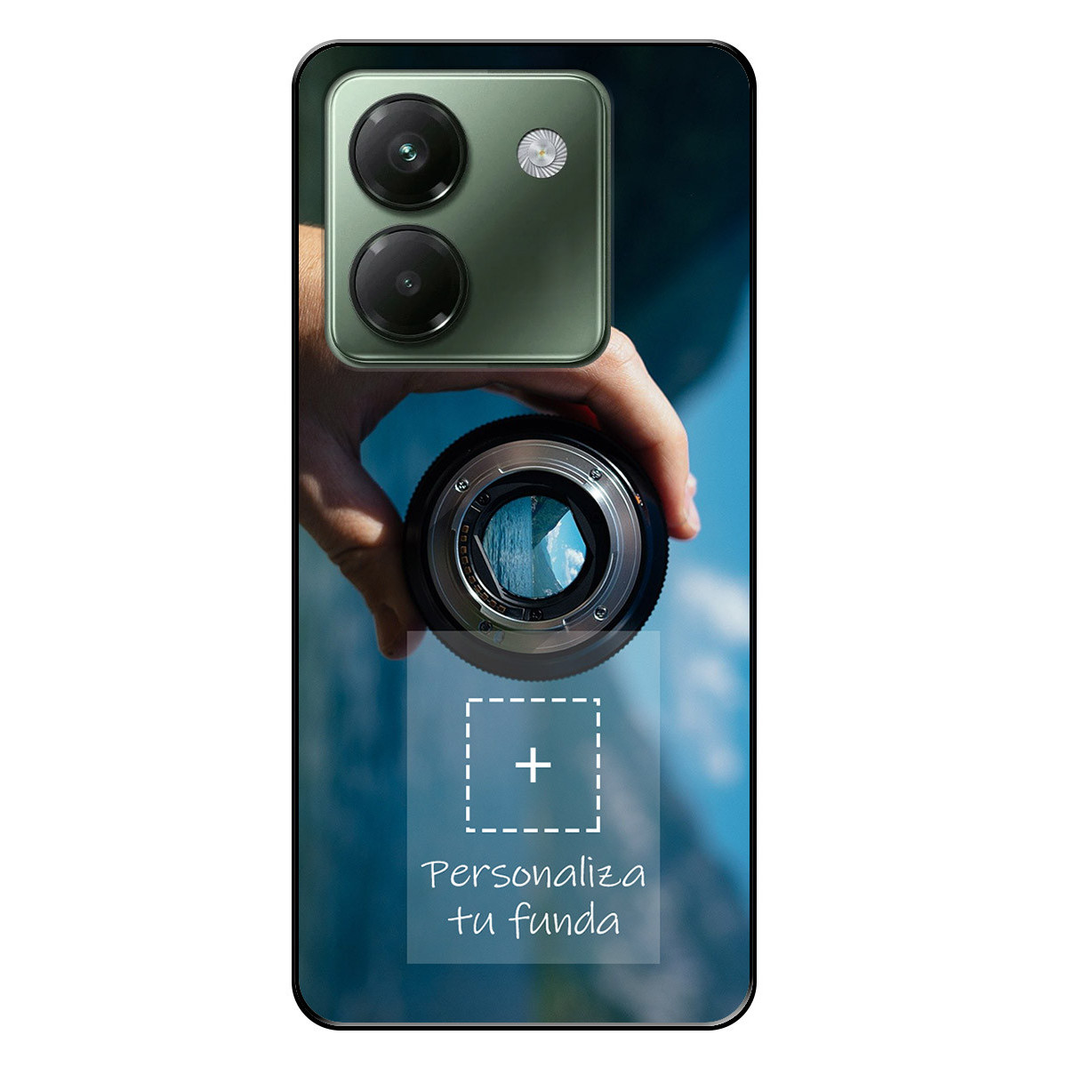 Personaliza tu Funda Silicona Gel Tpu Negra con tu Fotografia para Xiaomi Poco M7 Pro 5G Dibujo Personalizada