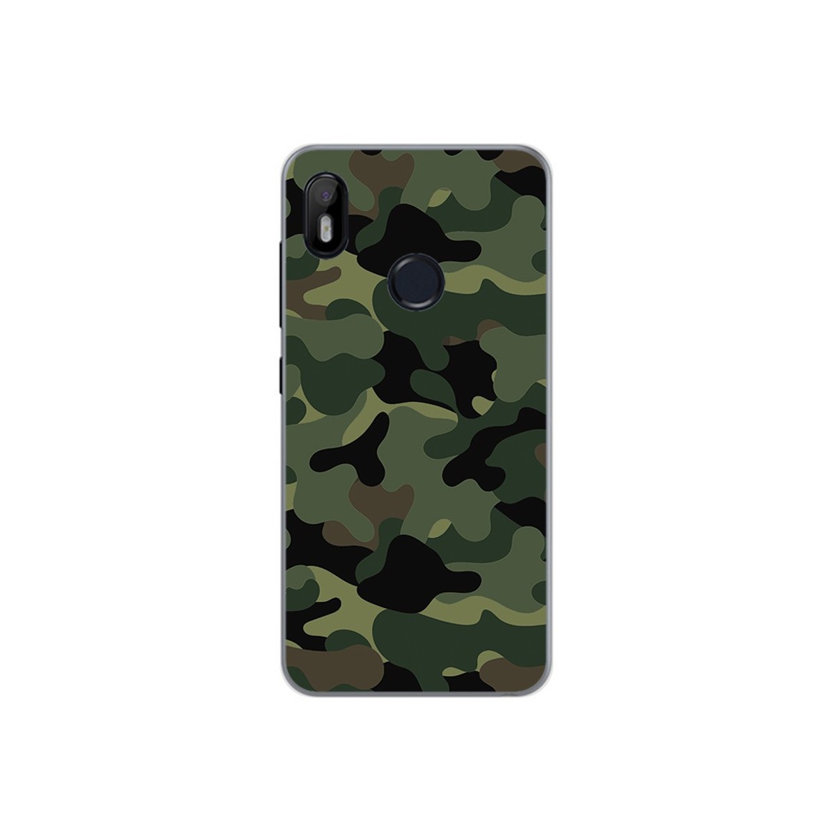 Funda Gel Tpu para Bq Aquaris C Diseño Camuflaje Dibujos