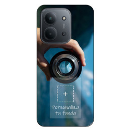 Personaliza tu Funda Silicona Gel Tpu Negra con tu Fotografia para Xiaomi Redmi 15C 4G / 5G Dibujo Personalizada