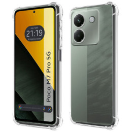 Funda Silicona Antigolpes Transparente para Xiaomi Poco M7 Pro 5G