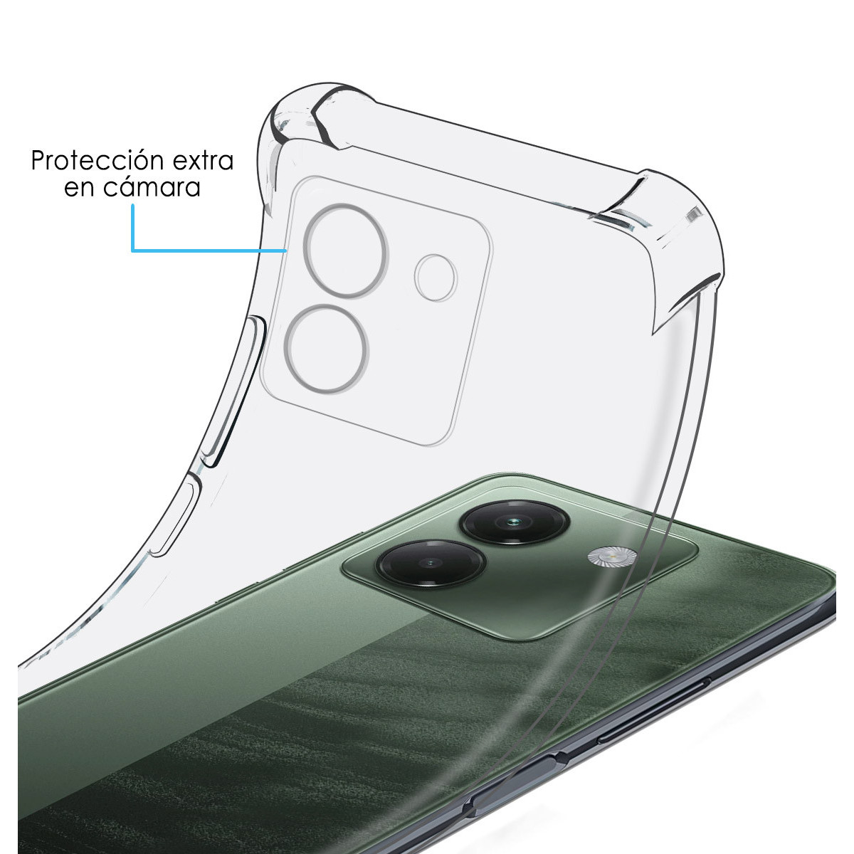 Funda Silicona Antigolpes Transparente para Xiaomi Poco M7 Pro 5G
