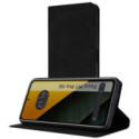 Funda Libro de Polipiel con tarjetero para Xiaomi Poco M7 Pro 5G color Negra