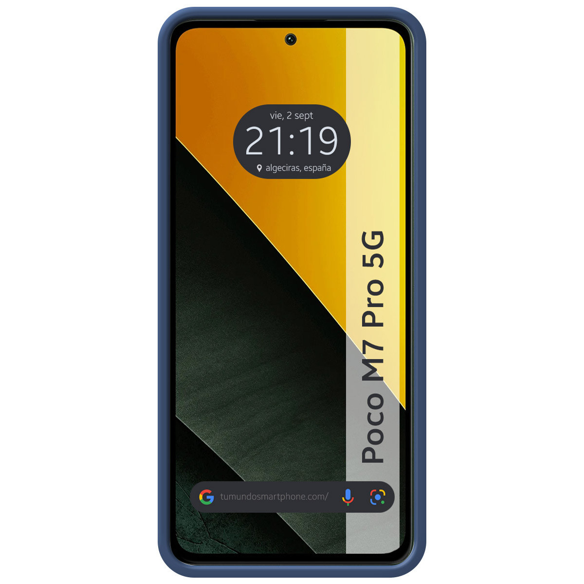 Funda Silicona Líquida Ultra Suave para Xiaomi Poco M7 Pro 5G color Azul