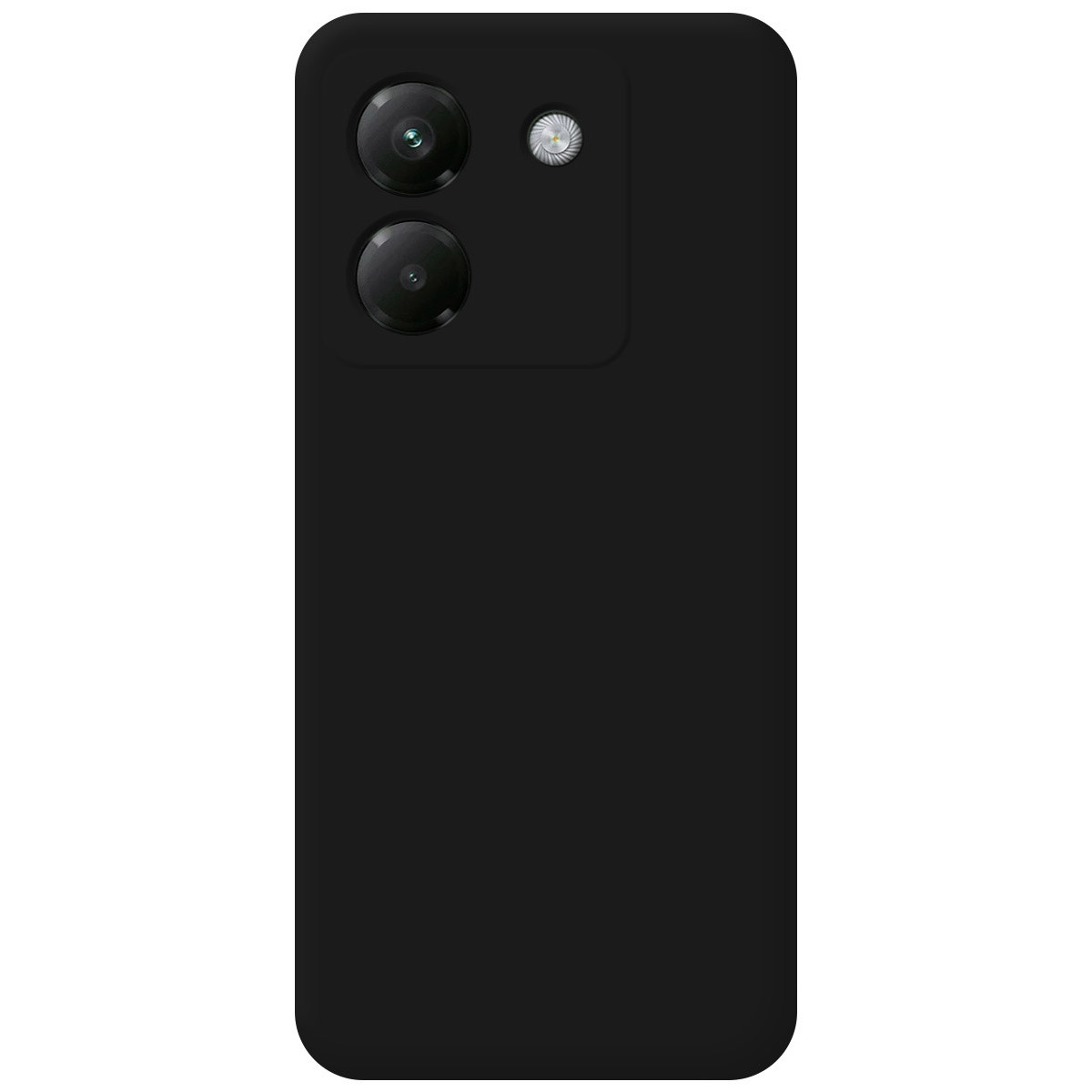 Funda Silicona Líquida Ultra Suave para Xiaomi Poco M7 Pro 5G color Negra