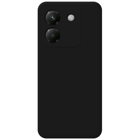 Funda Silicona Líquida Ultra Suave para Xiaomi Poco M7 Pro 5G color Negra