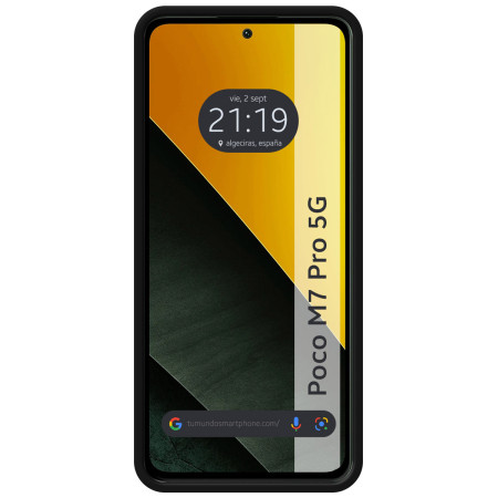 Funda Silicona Líquida Ultra Suave para Xiaomi Poco M7 Pro 5G color Negra