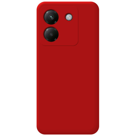 Funda Silicona Líquida Ultra Suave para Xiaomi Poco M7 Pro 5G color Roja