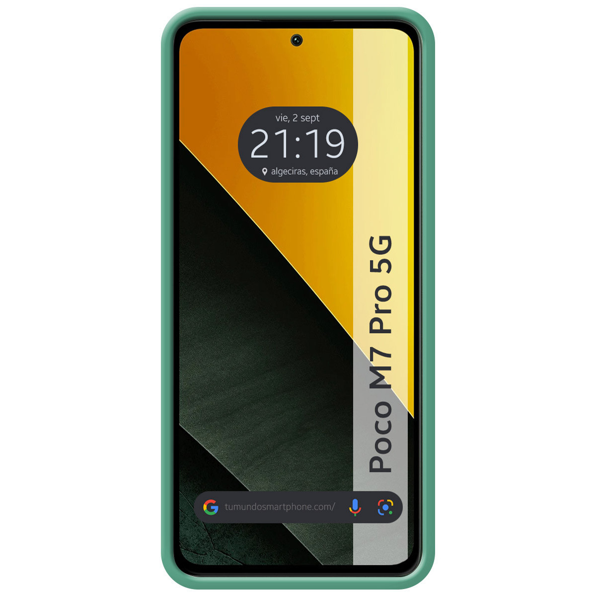 Funda Silicona Líquida Ultra Suave para Xiaomi Poco M7 Pro 5G color Verde