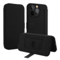 Funda Silicona Suave con Tapa para Xiaomi Poco M7 Pro 5G color Negra
